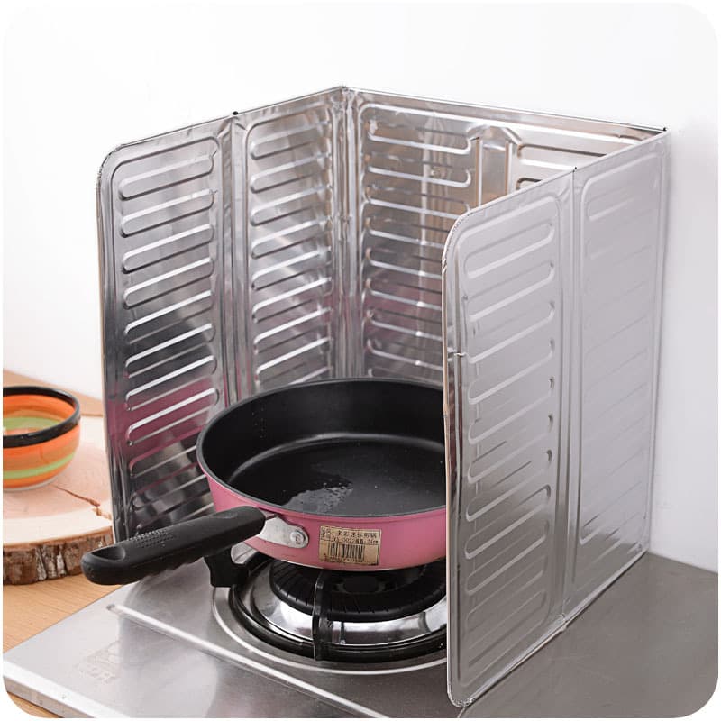 Aluminum Foil Oil Barrier, Kitchen Oil Separation Paper, Gas Stove Splash Guard, Heat Resistant Oil Blocking Paper