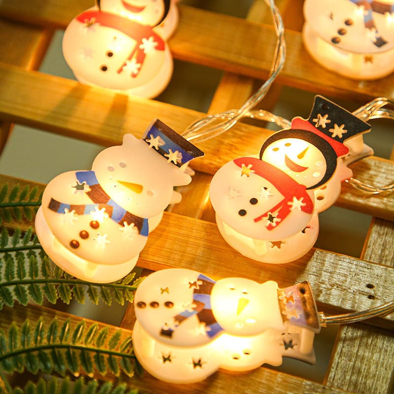 LED Santa Claus Decorative Light, Festive Bar Atmosphere String Lights, Christmas Courtyard Garden Decorative Color Lights
