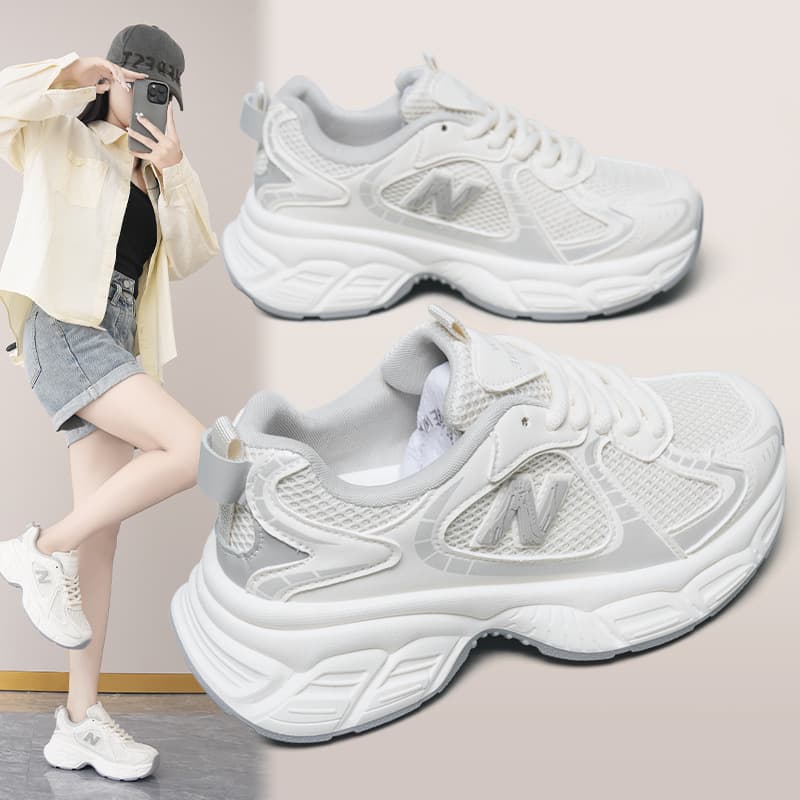 Zx-1013 New Balance Dad Shoes 2025 New Model Women's Shoes Breathable Sports Casual Shoes Thick-Soled Height-Increasing Versatile