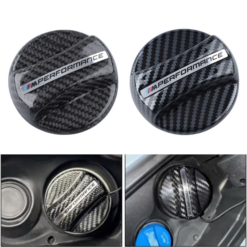 Carbon Fiber MP Style Fuel Tank Cap Decal Sticker for BMW Fuel Cap Cover Decoration