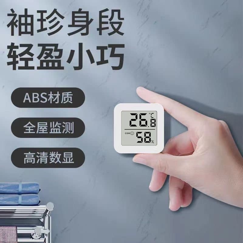 Insulated Thermometer Hygrometer for Bedroom Indoor Temperature Gauge Mini Digital Electronic Temperature Monitor Hot Wholesale