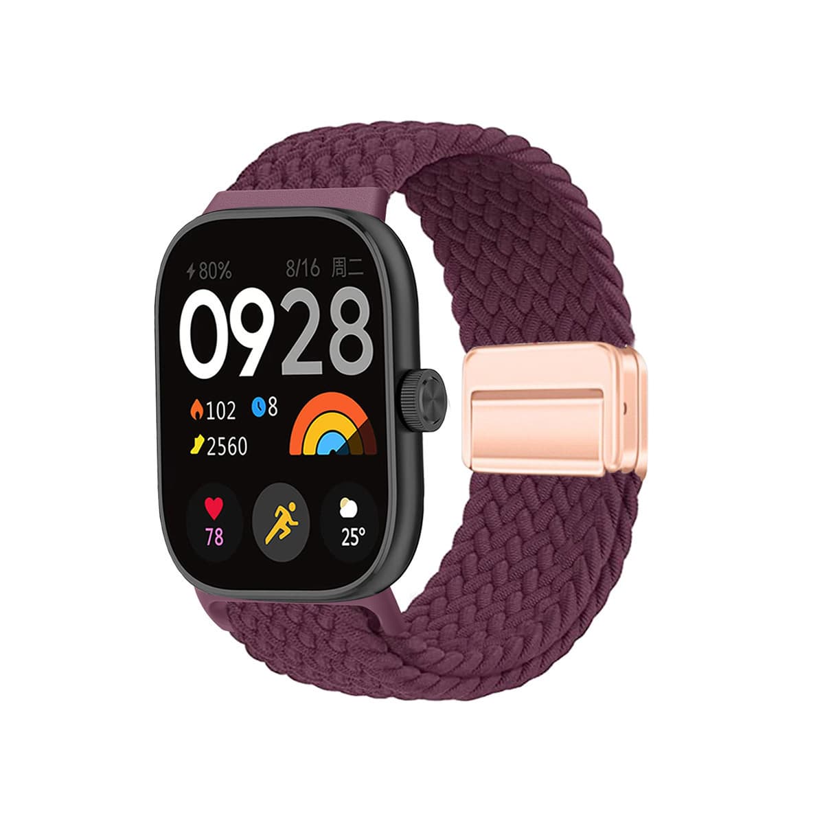 Compatible with Xiaomi Band 8 Pro/9 Pro Strap Magnetic Buckle Woven Redmi Redmi Watch 4/5/6 Strap