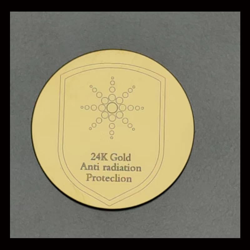 Shield Pattern, Minimum Order of 10, Negative Ion Far-Infrared Energy Graphene Germanium Stone Quantified Anti-Radiation Phone Energy Sticker
