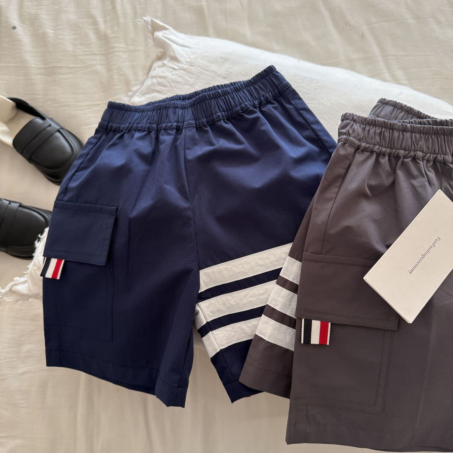 2026 Summer New Arrival Boys and Girls Shorts Five-Point Pants Korean Style Children's Striped Shorts