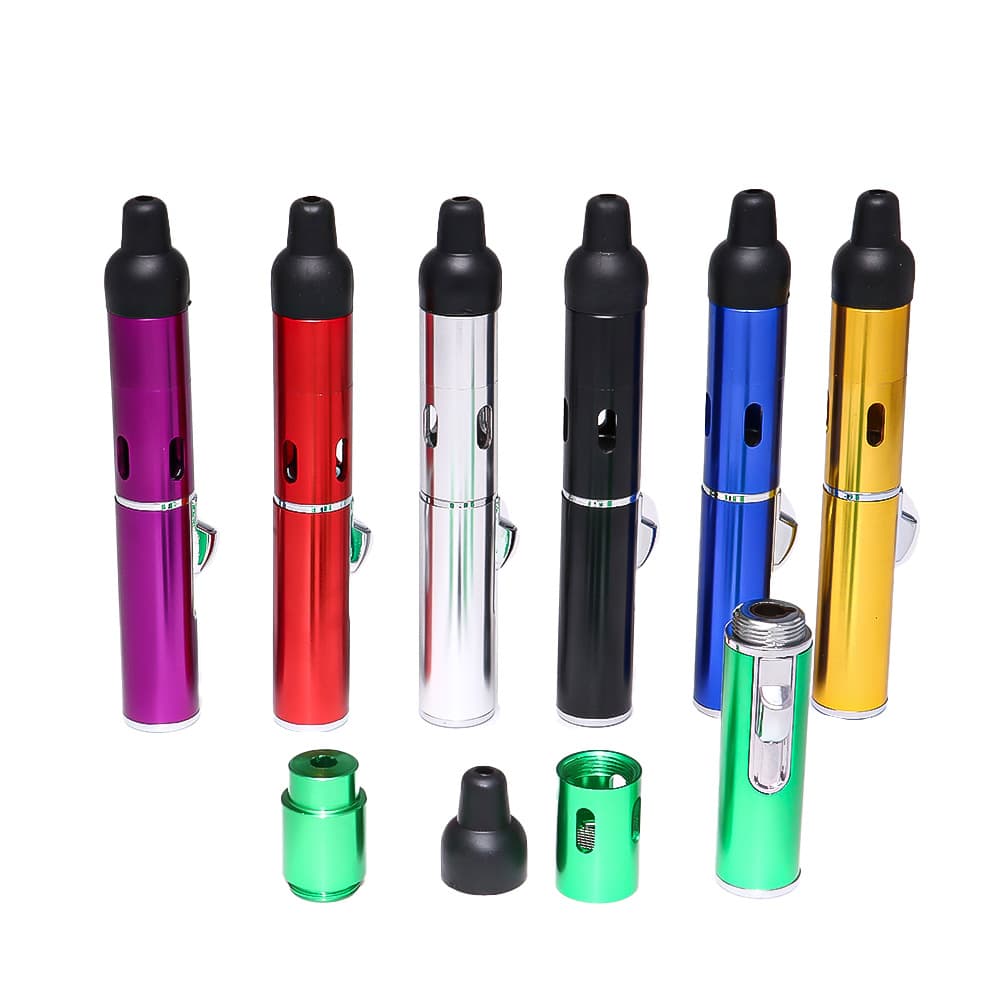 Cross-border Direct Supply Aromatherapy Lighter Pipe Multifunctional Portable Mini Metal Pipe click N vape