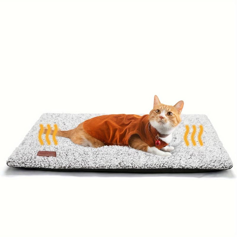 2026 New Cross-border Drop Shipping Warm Cat Bed Pet Mat Plush Washable and Dryable