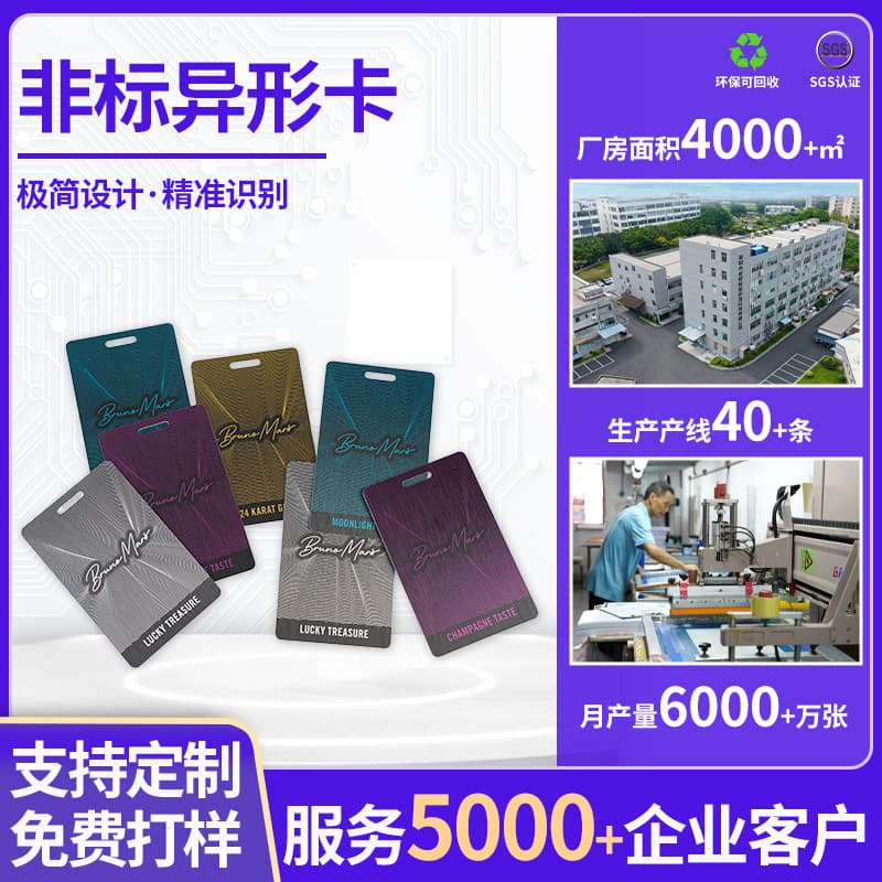 Customized Non-Standard Size Smart Cards, PVC Non-Standard Shaped Cards, Door Tags, Access Control Cards, Promotional Photo Cards