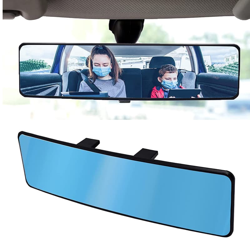 Car Interior Rearview Mirror Modification Large Field of View Anti Glare Blue Mirror Indoor Car Rearview Mirror for Vehicle