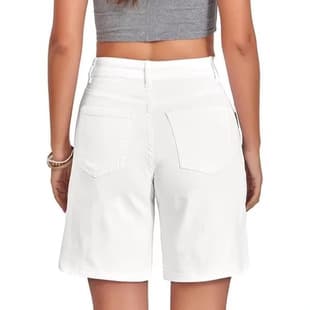 Women's Denim Shorts High Waist Stretch Shorts Loose Casual Denim Shorts Women's 2026 Summer Shorts Fashion