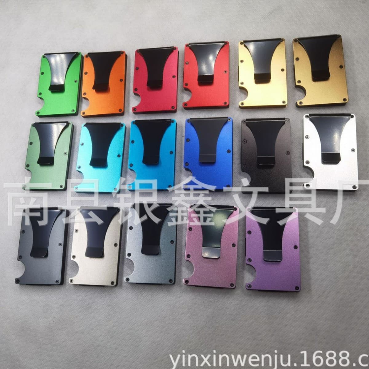 Manufacturer's hot selling RFID multifunctional carbon fiber wallet credit card anti-theft brush metal card holder business card holder