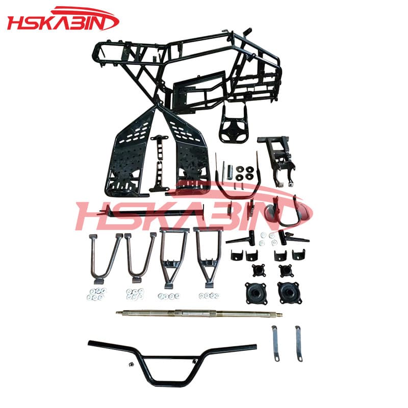 Beach Quad ATV Small Mars Swingarm Rear Axle Bucket Rear Axle Flat Fork Pedal Rack Steering Column Frame