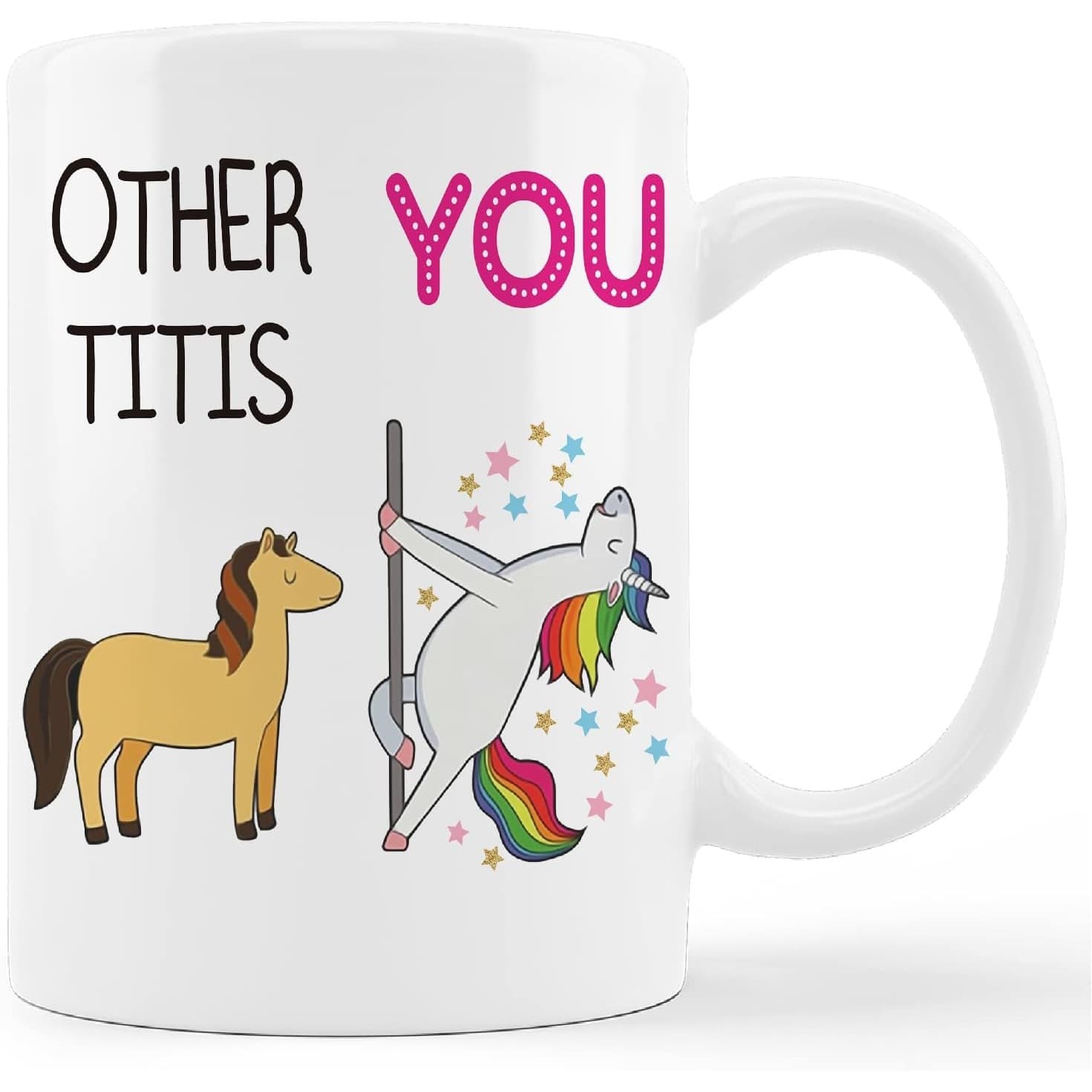 Funny Meme Ceramic Mug Unicorn Coffee Cup Funny Creative Water Cup