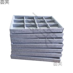Booth Jewelry Box Ice Velvet Jewelry Display Tray Ring Bracelet Pendant Jewelry Storage Box Counter Tray