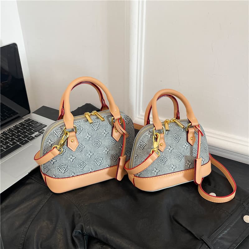 Light luxury and high-end women's bag 2025 new trendy and fashionable versatile crossbody bag super popular old flower portable shell bag