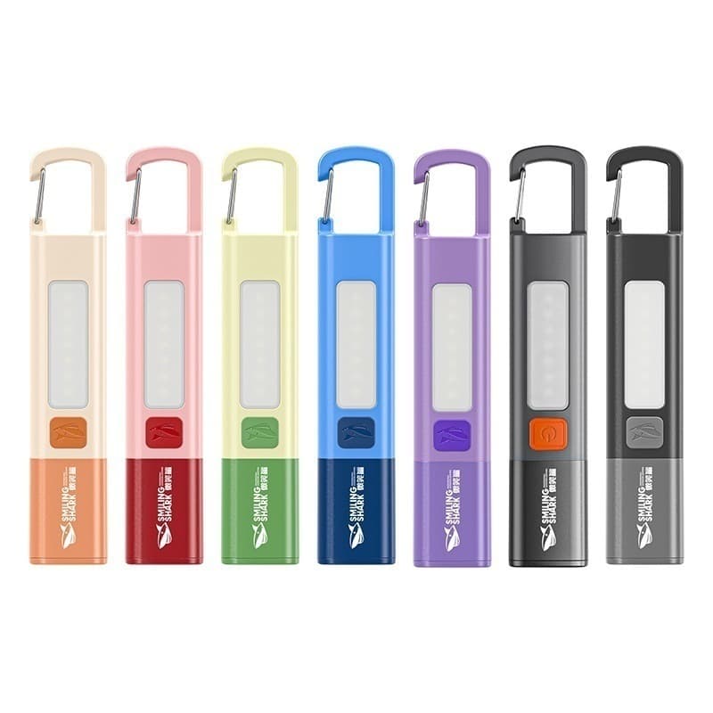 Portable three-speed adjustable flashlight mini highlight children's colorful flashlight telescopic zoom color camping flashlight