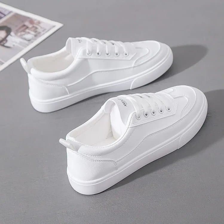 2025 New Cross-border Trade Women's Shoes Ins Fashion Korean Style Student Low-top Spring Board Shoes Flat Single Shoes