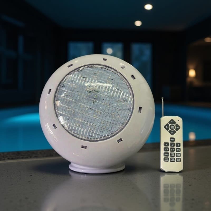 Cross-border led pool light 12V wall-mounted pool light IP68 colorful remote control underwater light pool light