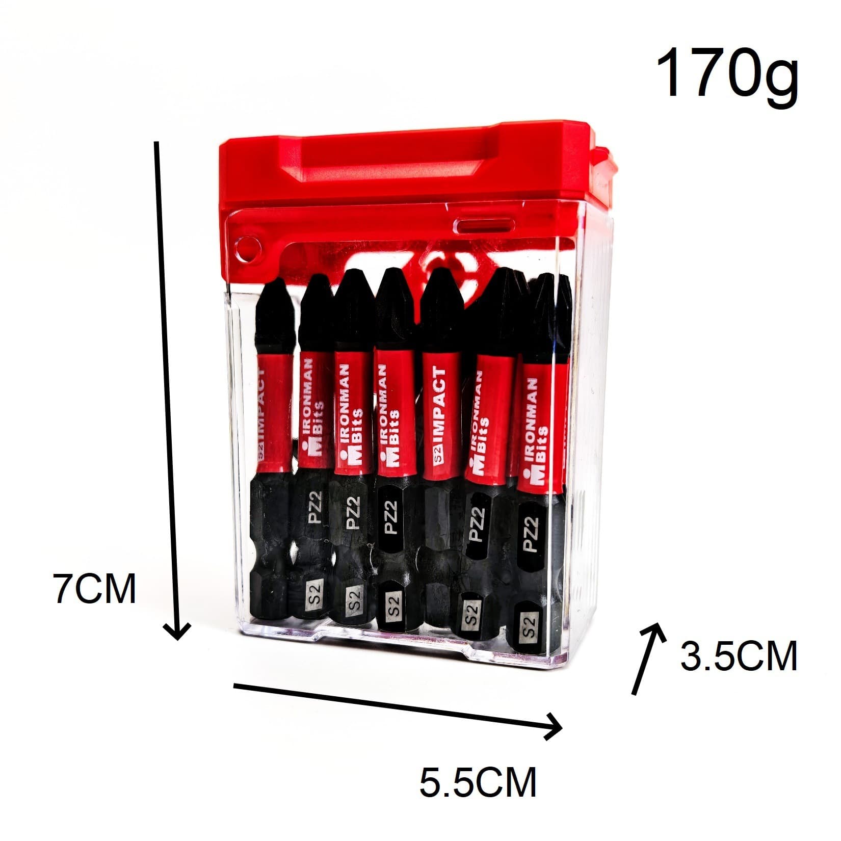 15PCS PZ50mm Long Black Single-Ended Impact Torx Screwdriver Bits, S2 Steel, Cross-Border