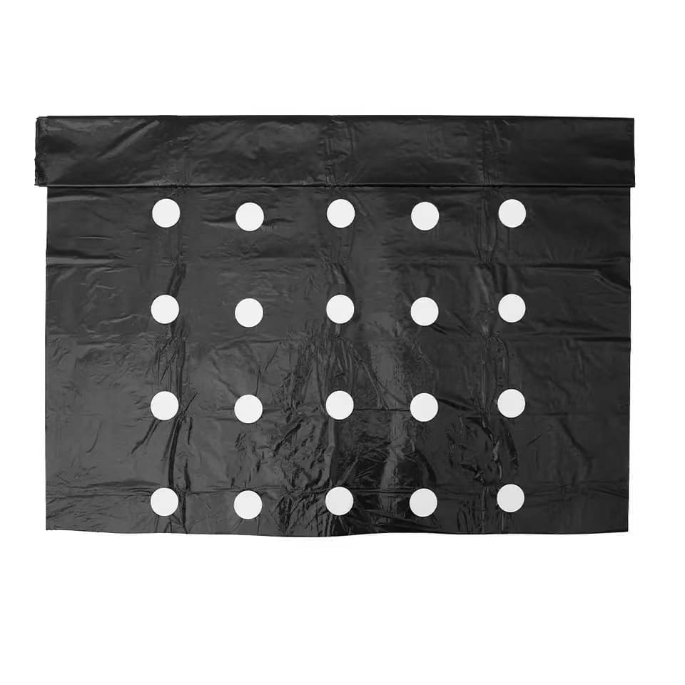 Plastic Perforated Mulch Film PE Agricultural Export Mulch Film Black Sheet Film Insulation Perforated Film 0.95*10m Weed Control