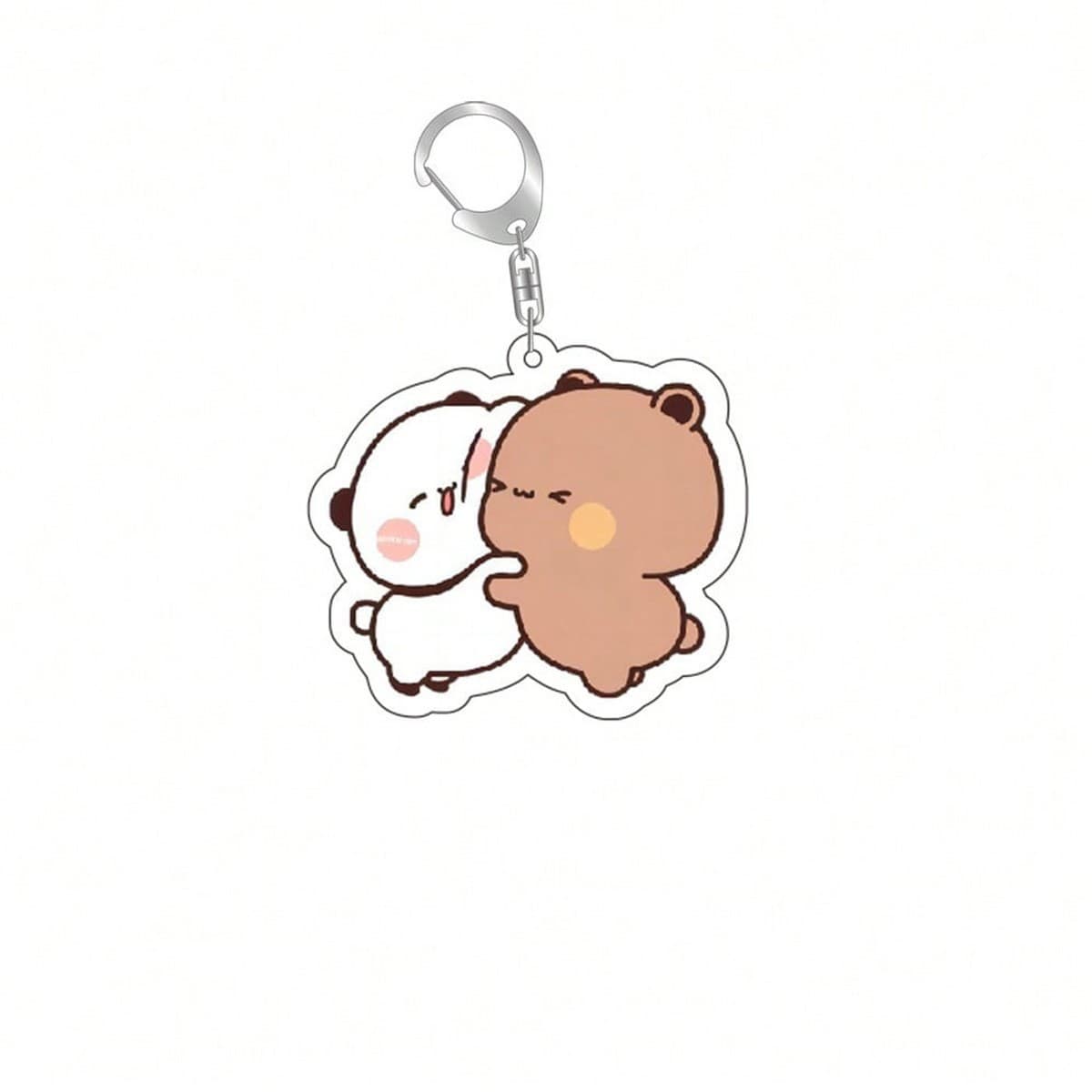 Cross-border acrylic new product couple one or two red panda Bubu keychain high-looking student backpack pendant decoration