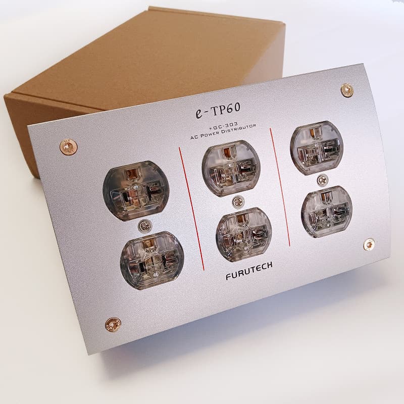 Furukawa eTP60 US Standard Power Outlet Audiophile Amplifier Aluminum Alloy Power Strip 6-Position European Filter Power Strip