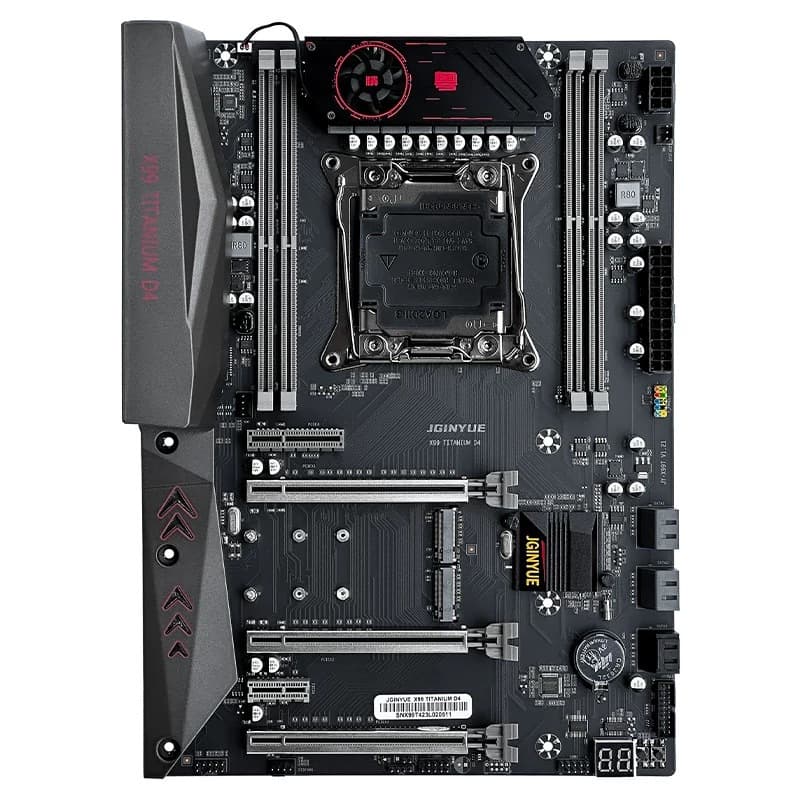 New Jingyue X99 X99-TI D4 PLUS Motherboard 4-Channel 10-Layer PCB 8-Phase Power Supply