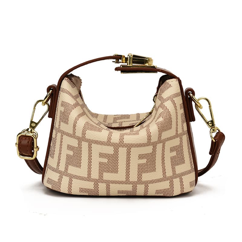 2025 New Kids' Bag, Niche Pebble Grain Solid Color Handbag with Lock Clasp, Shoulder/Crossbody Dumpling Small Square Bag for Girls