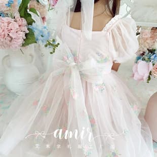 Cross-border Children's Formal Dress Princess Birthday Girl Flower Girl Dress Baby Kids Dress