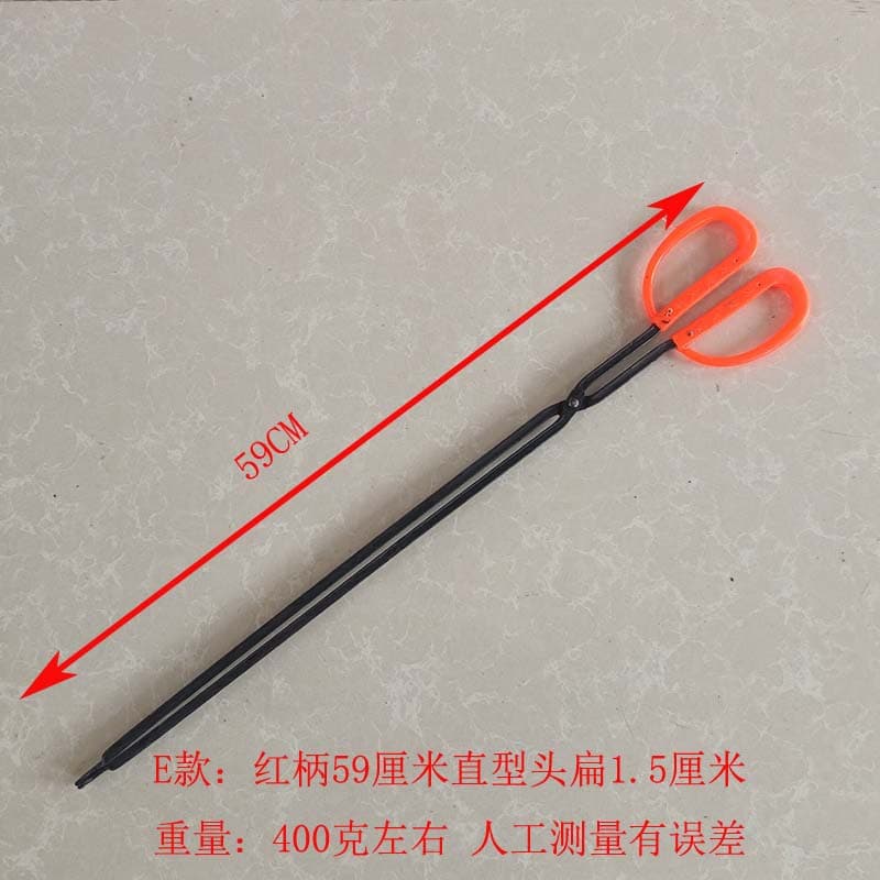 Vintage Fire Tongs Honeycomb Coal Iron Tongs Long Handle Sanitation Garbage Clip Household Coal Ball Fire Clip BBQ Charcoal Tongs