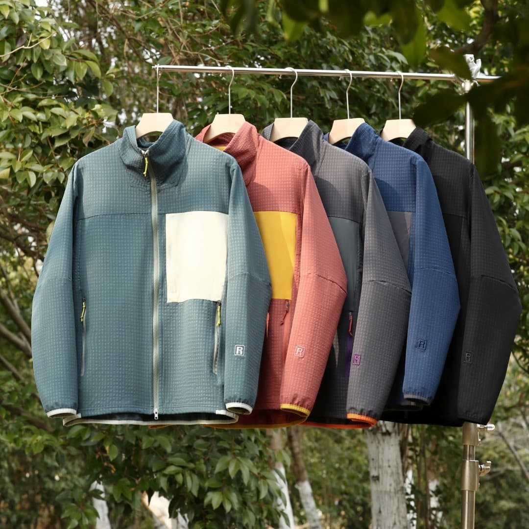 Bajia Alternative Color-Block 3D Tailored Spring Men's and Women's Outdoor Sports Fleece Jacket Commuter Coat
