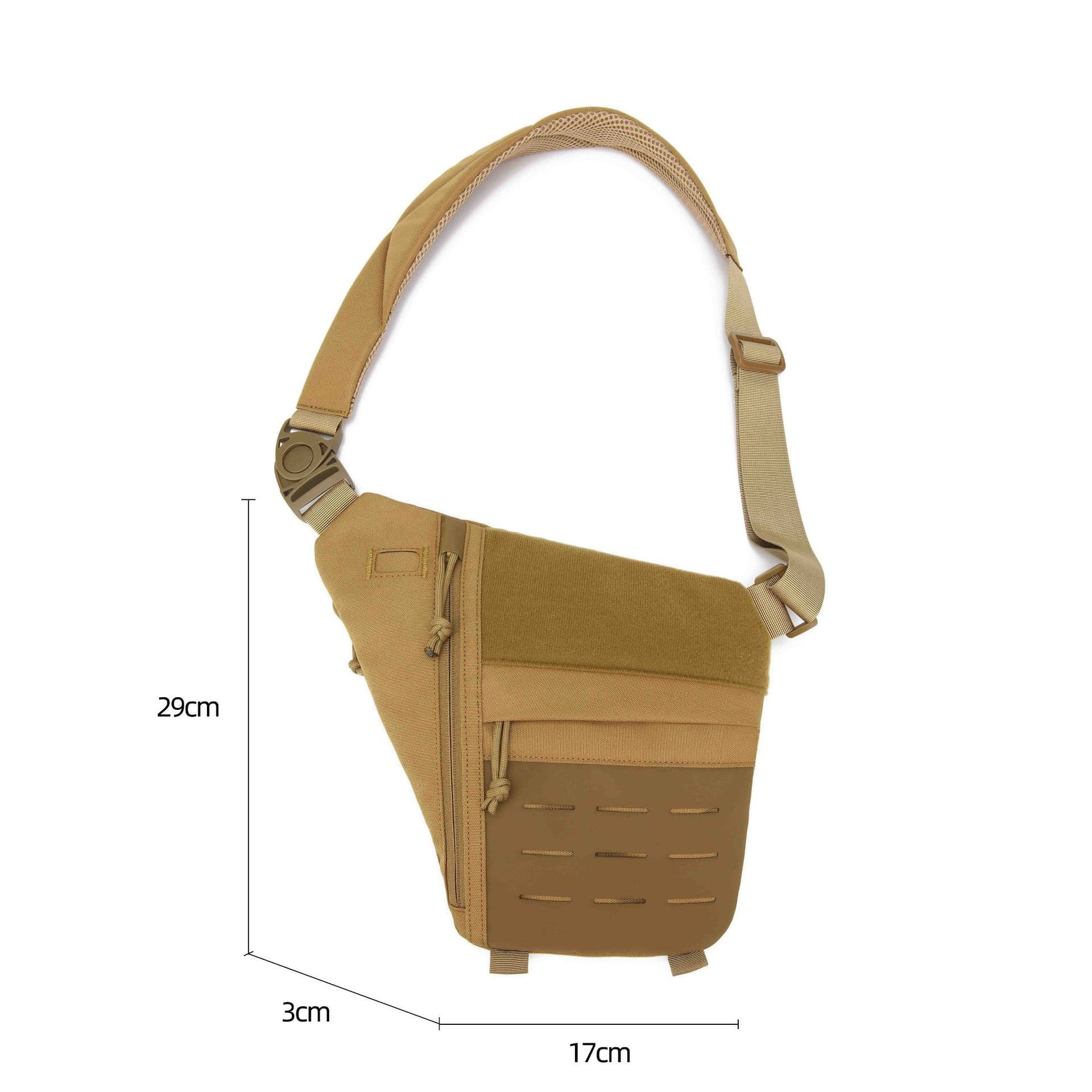 Outdoor Men's Chest Bag Crossbody Cycling Sling Bag Casual Slim Fit Multi-Function Chest Pack Waterproof Wear-Resistant