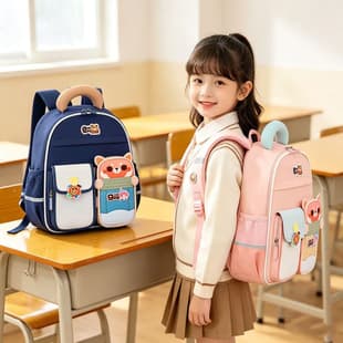 New Foreign Trade Style Children's Cartoon Backpack, Kindergarten Boy Student School Bag, High-Appearance Cute Double-Shoulder Backpack for Girls