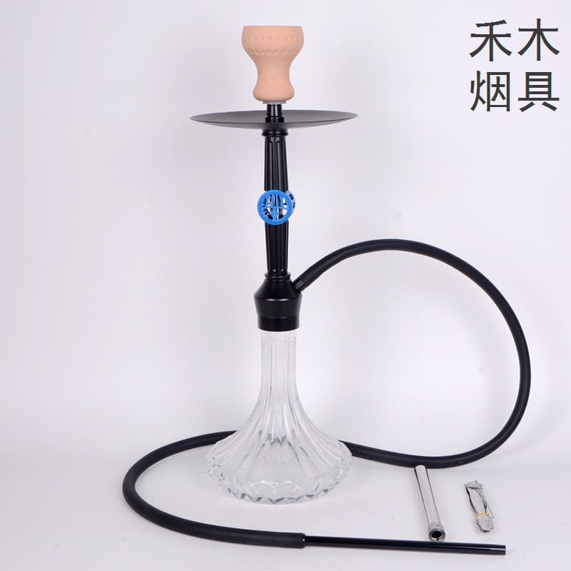 Dropshipping Medium Aluminum Single-Hose Hookah Set, Shisha Hookah