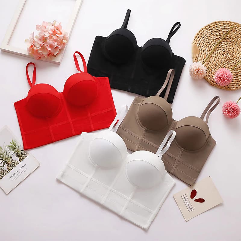 Fishbone Bra, Women's Underwear, Shaping, Pushing Up, Supporting Side Boob, Lifting, Wrapping, Sexy Back, Can Be Worn Outerwear