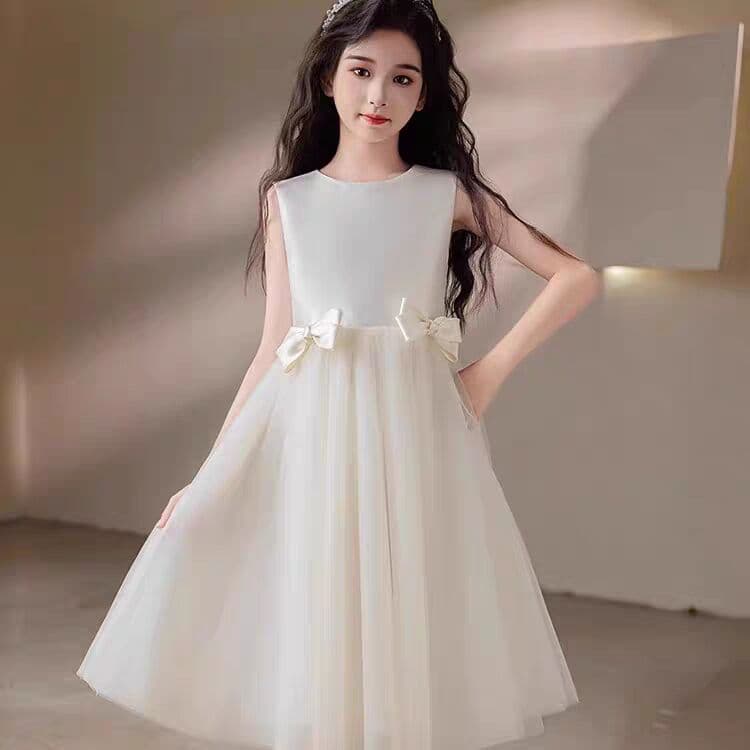 Girls dress, performance host, catwalk, birthday banquet, evening dress, wedding flower girl, piano performance dress, light luxury