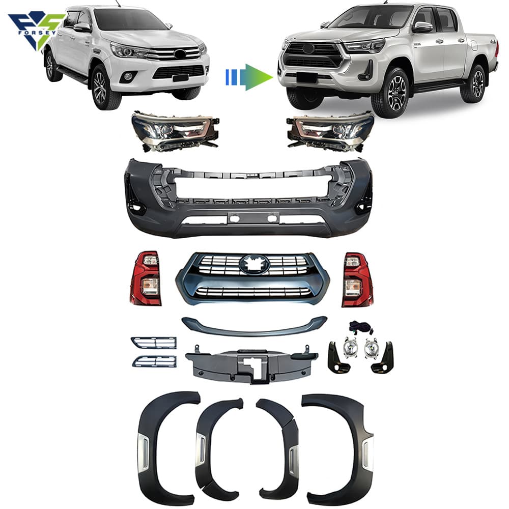 Suitable for Hilux Revo 2016-2020 Liter 2021 body kit with headlights and taillights