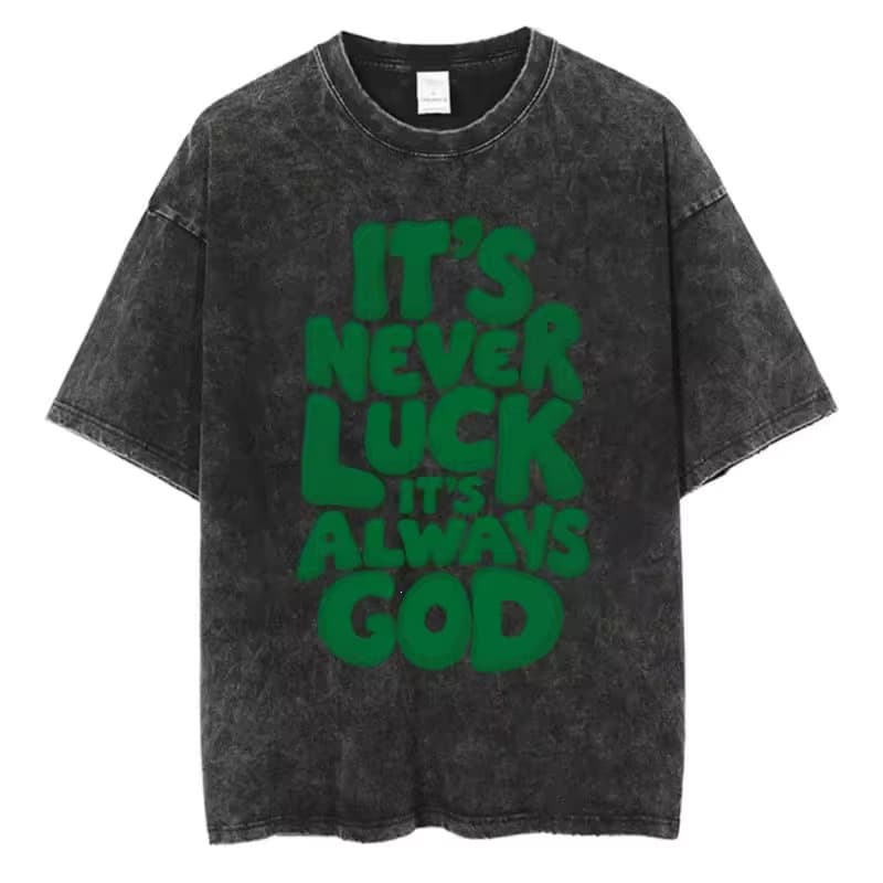 Oversized short-sleeved t-shirt washed cotton round neck t-shirt Korean style casual streetwear top American retro style