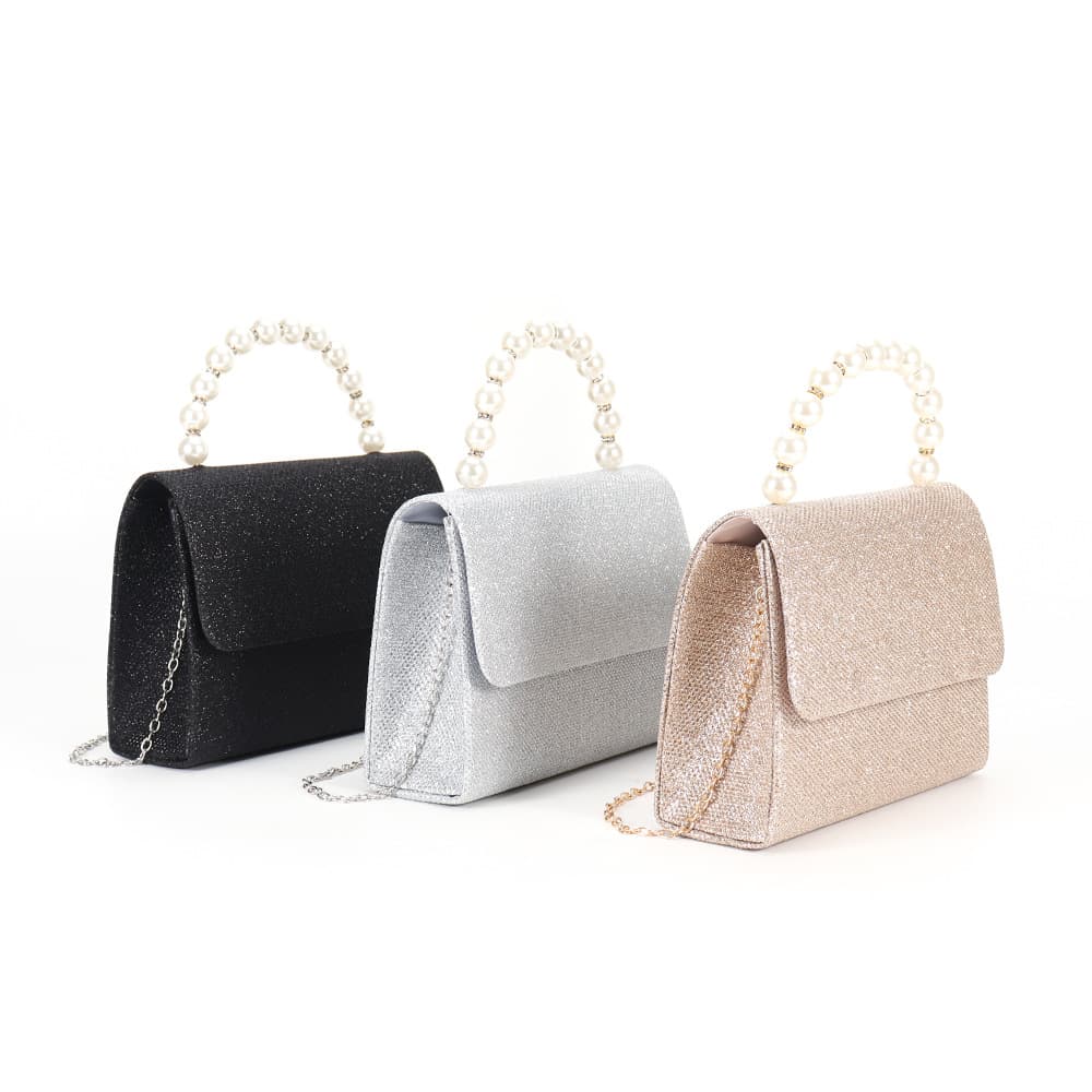 Evening Bag 2025 New High-End Beaded Square Hand-Held Banquet Evening Dress Bag Celebrity Cheongsam Handbag