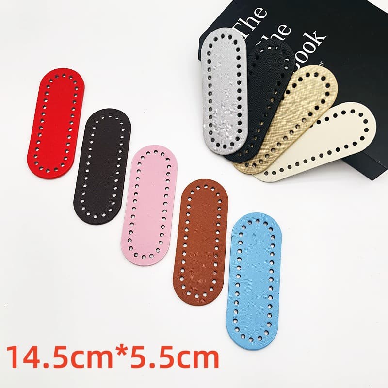 DIY Handmade Woven Bag Bottom Phone Bag Clutch Bag Base Accessories Crochet Women's Bag Leather Bottom Plate