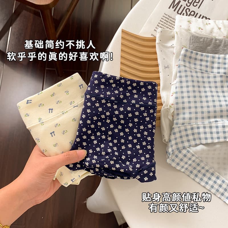 High-Waist Cotton Boxer Briefs for Women, 10A Antibacterial Extended Crotch, Plus Size Ladies Underwear