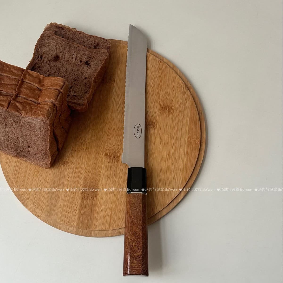 Serrated Stainless Steel Bread Knife, Toast Slicing Knife, Baking Knife, Bagel Cake Knife