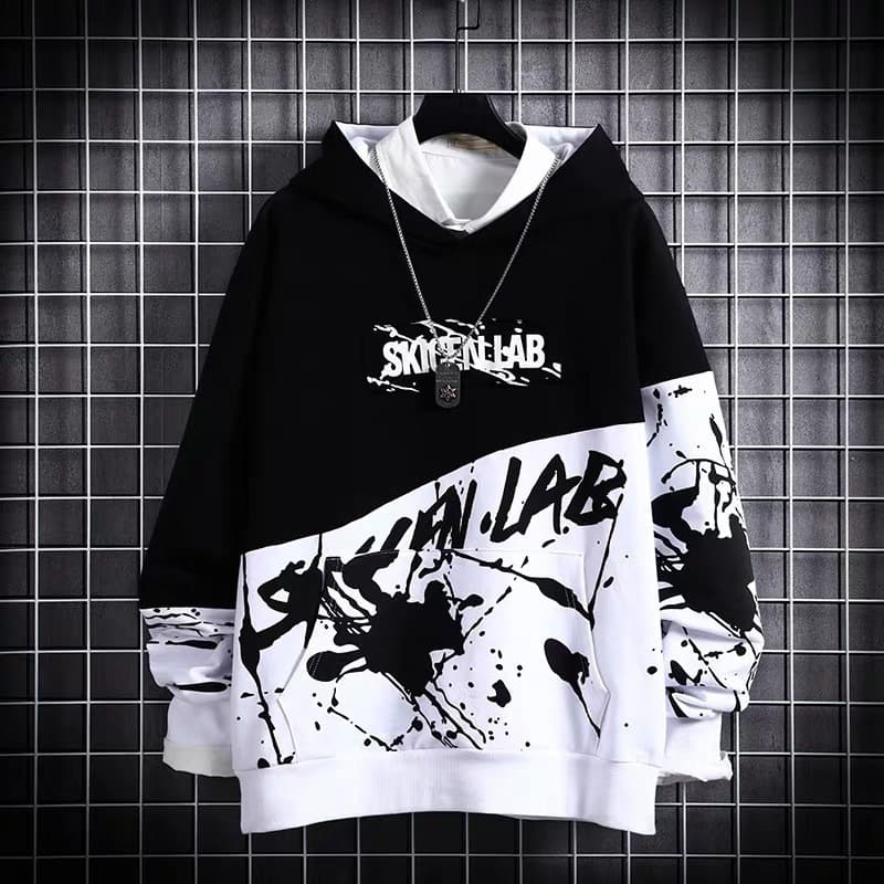 Japanese Hip Hop Hoodie for Men, Trendy Long-Sleeve Top, Ins Spring/Summer New Loose Jacket, Streetwear Hoodie
