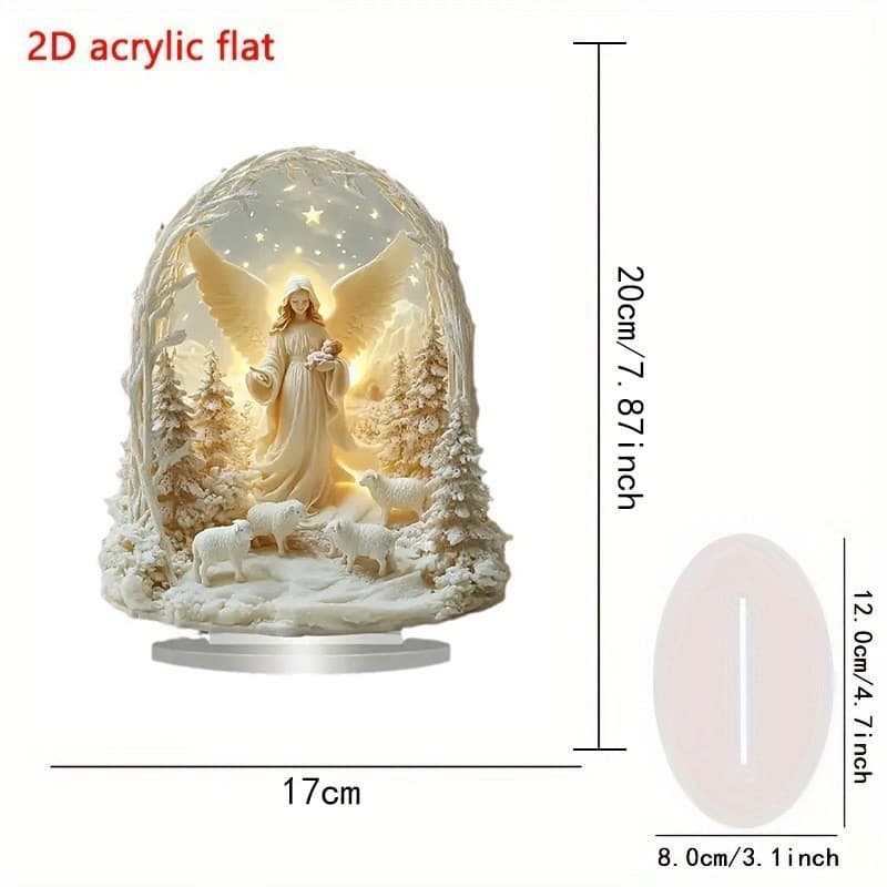 New Cross-Border Exquisite Bohemian Angel Magic Ball Acrylic Decoration for Study and Living Room Angel Ornament