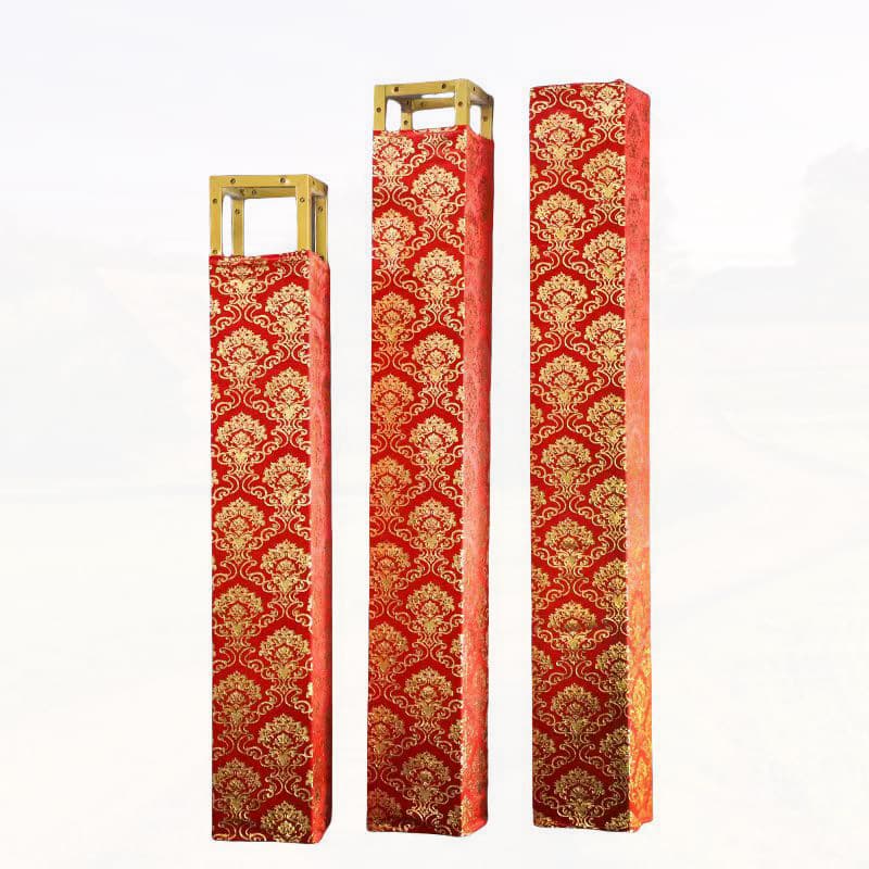 Wedding Prop Gold Foil Auspicious Cloud Velvet Truss Cover Wedding Decoration Package Pillar Gantry Cloth Cover Drape