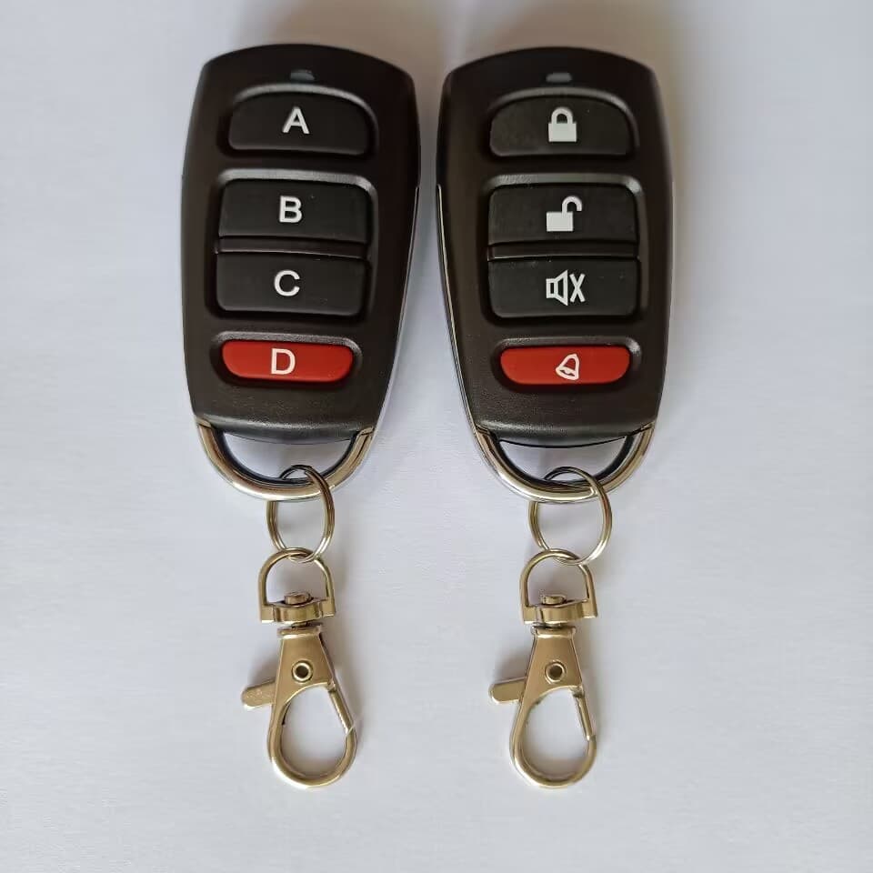 Super powerful universal remote control copying for access control, garage door, and roller shutter doors. 433M metal 4-key wireless remote control copying.