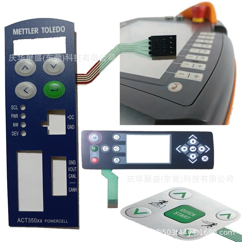 Screen Printing PET Embossed Film Switch Surface Sticker, Flexible Circuit, PVC Self-adhesive, PMMA Acrylic Waterproof Window