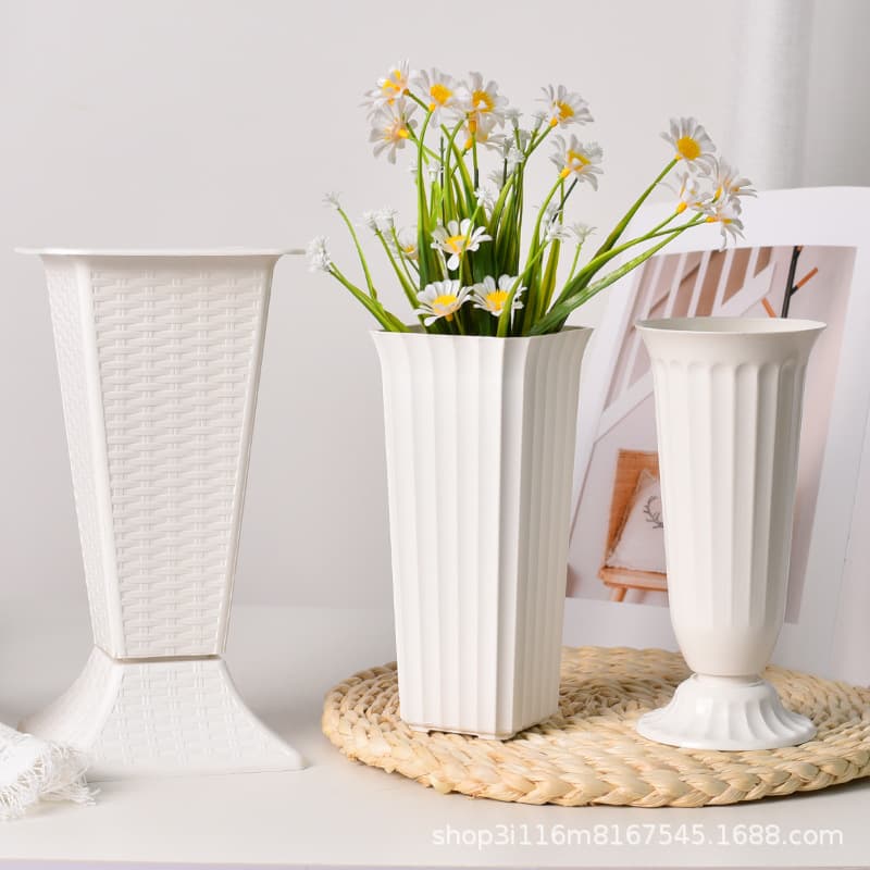 Nordic Plastic Vase for Hydroponics, Creative Minimalist Decoration, Pothos Planter, Flower Arrangement Bucket, Vintage Living Room, Durable