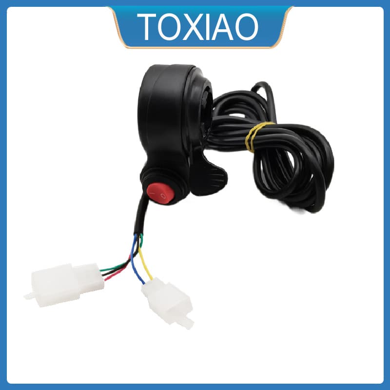 Thumb Throttle Speed Controller + Switch for 22mm Handlebar, Electric Bike Conversion Thumb Throttle Accelerator