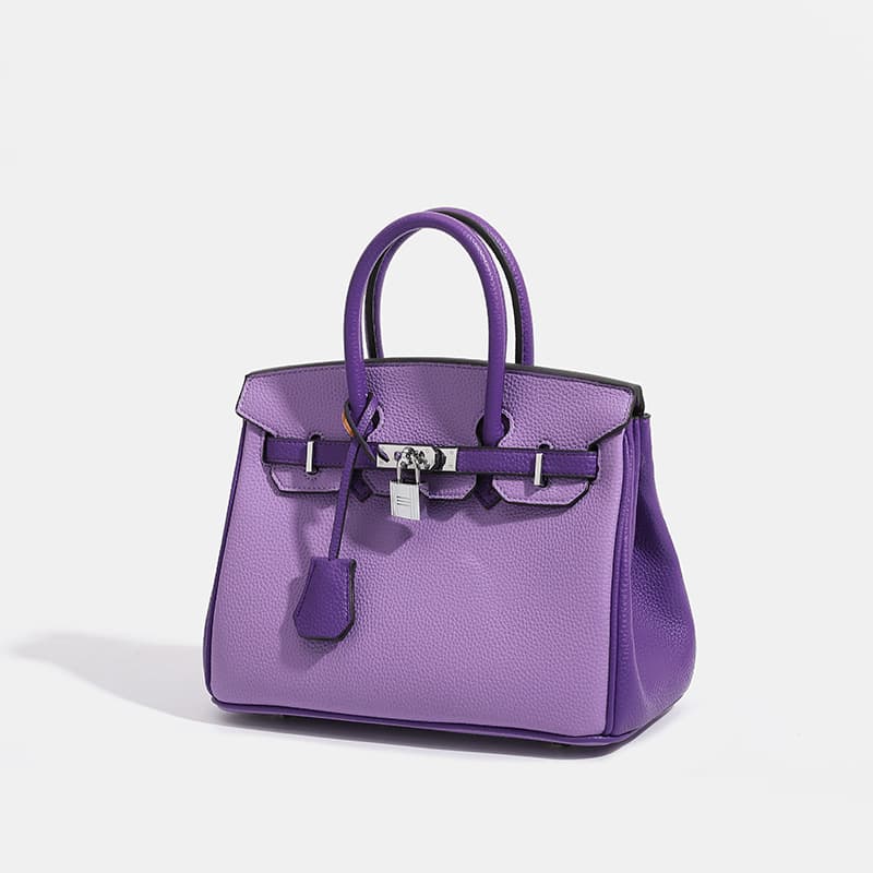 High-Quality Luxury Goods, One-Piece Dropshipping Platinum Color-Block Women's Handbag, European and American Fashion Trend, Classic Retro Women's Bag