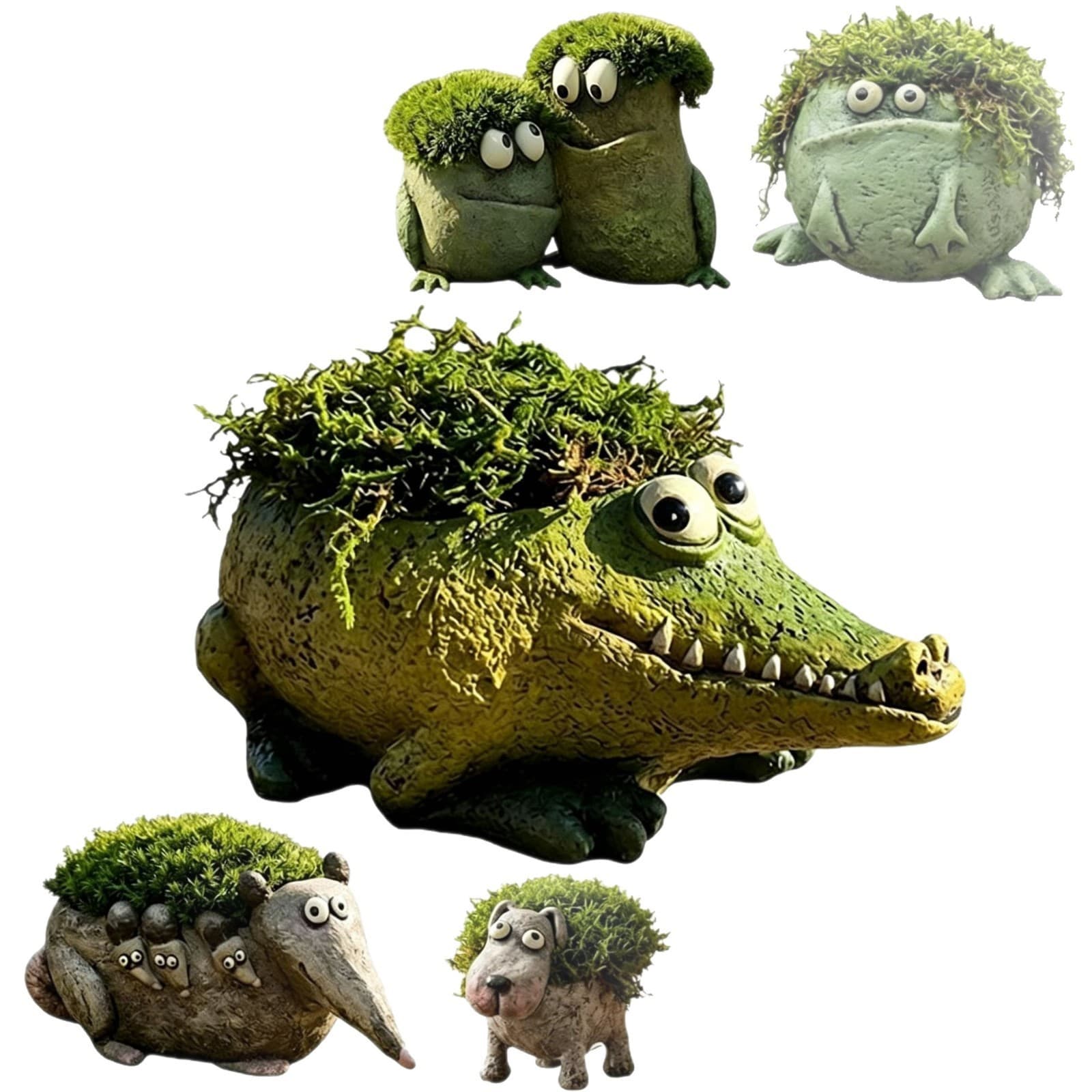 Cross-Border Bestseller Animal Plant Pot - Animal Planting Home Desktop Decorative Ornament Resin Craft